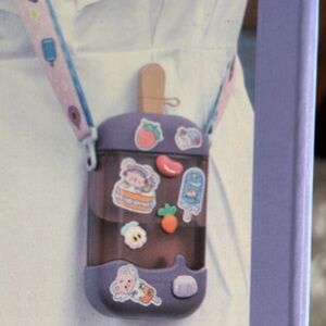 Ice Cream Popsicle Carry Cup Crossbody Strap adjustable 400ml come with extra